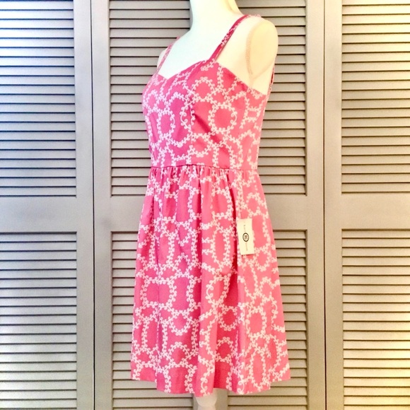 Kaeli Smith Dresses & Skirts - Kaeli Smith Pink and White Print Dress